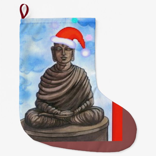 Buddism - Buddha - god jul Stor Julstrumpa (Framsidan)