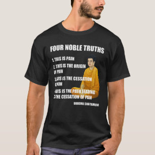 Buddism för fyra nobel sanningsBuddha T Shirt