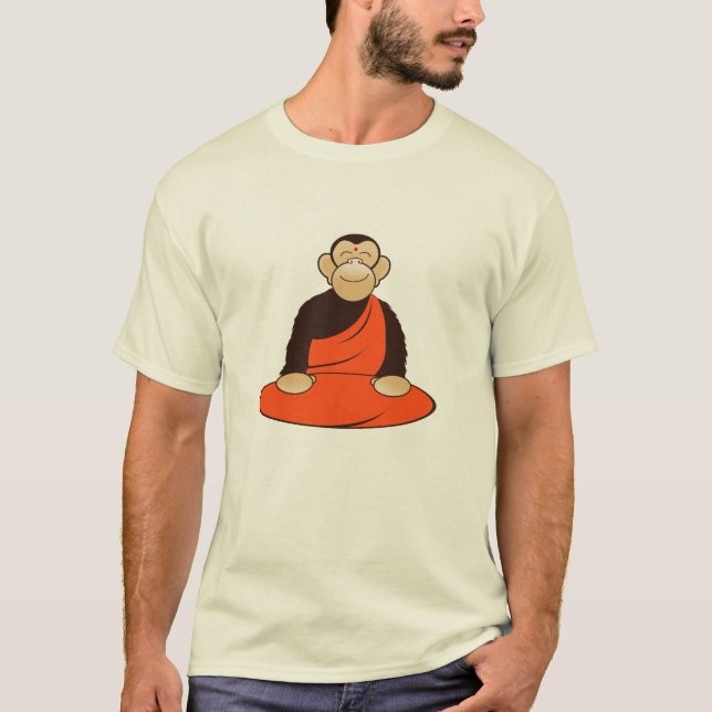 Buddistisk apa t-shirt (Framsida)
