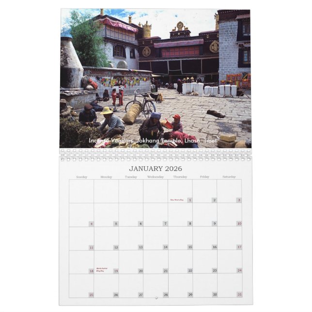 BUDDISTISK ASIEN 2008 KALENDER (Jan 2026)