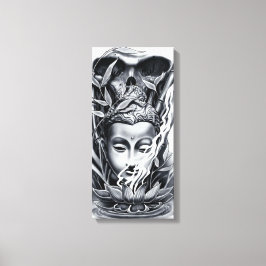 buddistisk canvastryck