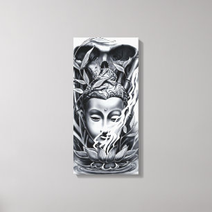 buddistisk canvastryck