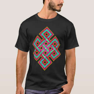 Buddistisk evig fnurra tee shirt