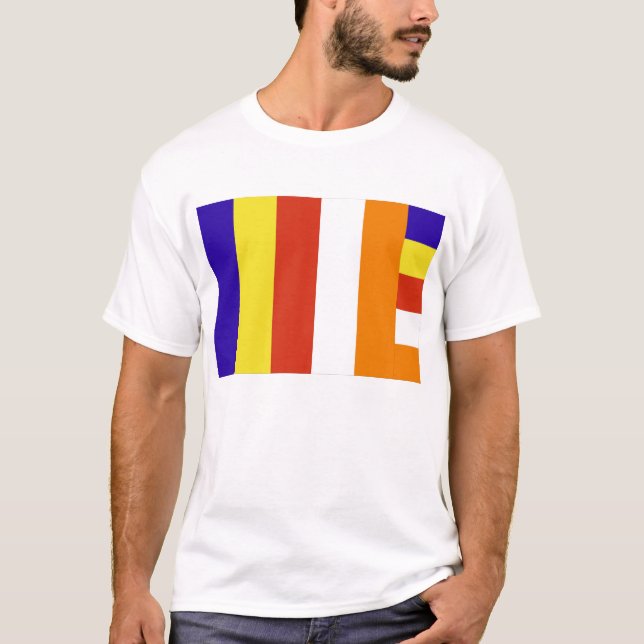 Buddistisk flaggaT-tröja Tee Shirt (Framsida)