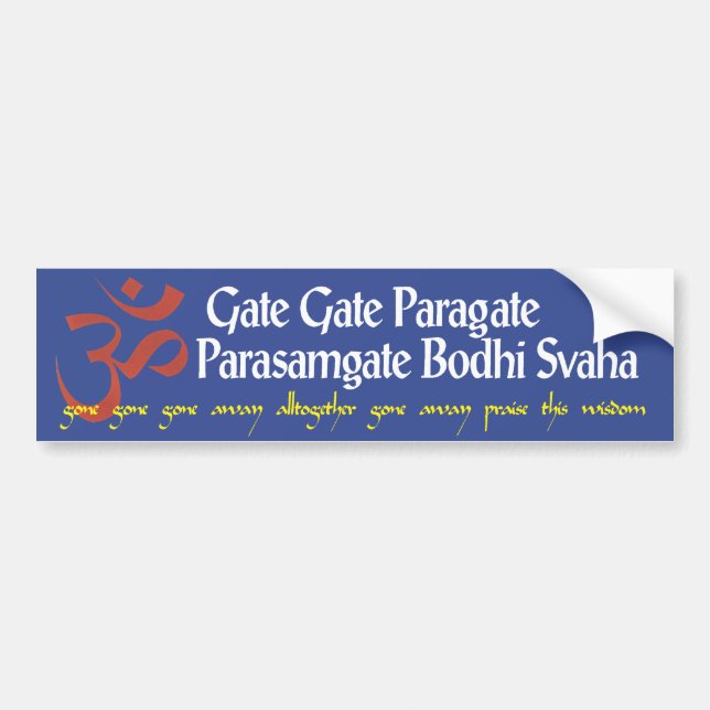 Buddistisk Mantrabildekal Bildekal (Framsidan)