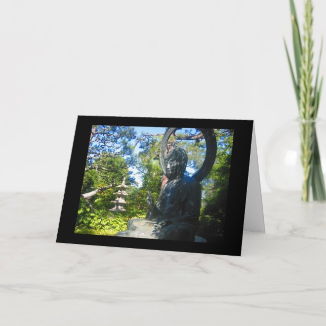 buddistisk staty kort (Framsida)