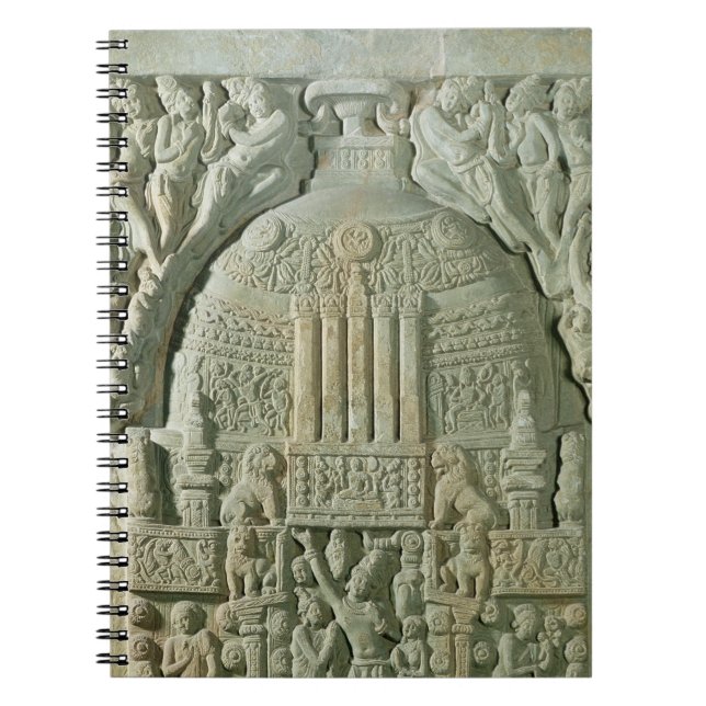 Buddistisk stupa, Nagarjunakonda (limestone) Anteckningsbok Med Spiral (Framsidan)