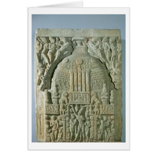 Buddistisk stupa, Nagarjunakonda (limestone) Hälsningskort