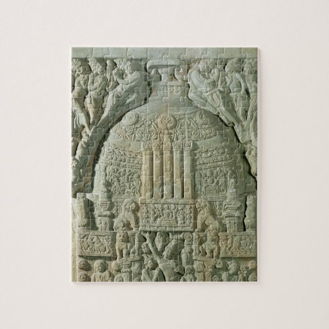 Buddistisk stupa, Nagarjunakonda (limestone) Pussel (Vertikal)