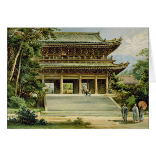 Buddistiskt tempel på Kyoto, Japan Hälsningskort