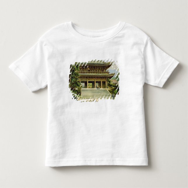 Buddistiskt tempel på Kyoto, Japan T-shirt (Framsida)
