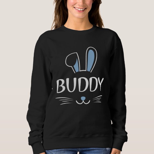 Buddy Bunny  Rabbit Face Family Group Easter Fathe T Shirt (Framsida)