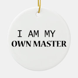 Buddy Ceramic Ornamic - Minimalist Black Text Julgransprydnad Keramik