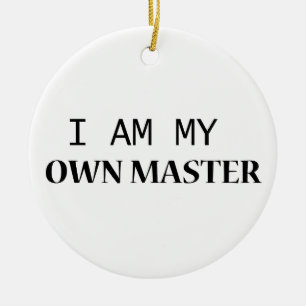 Buddy Ceramic Ornamic - Minimalist Black Text Julgransprydnad Keramik
