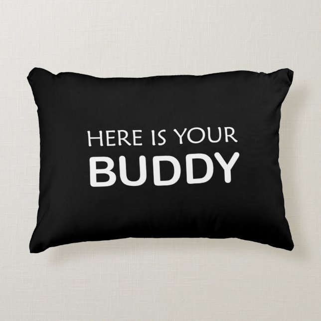 Buddy Dekorativ kudde - fet, minimalistisk design (Framsidan)