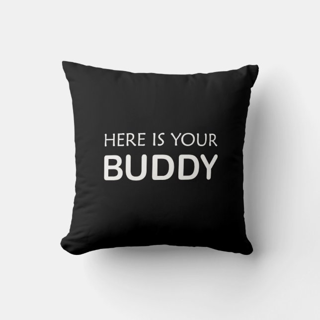 Buddy Dekorativ kudde - fet, minimalistisk design (Framsida)