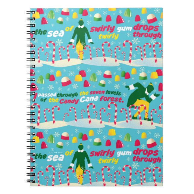Buddy, Elf Candy Mönster Anteckningsbok (Framsidan)