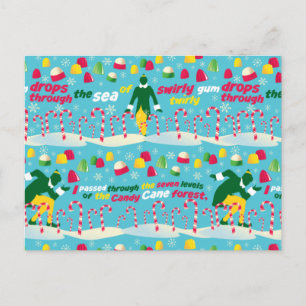 Buddy, Elf Candy Mönster Vykort