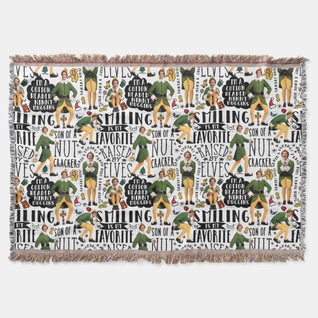 Buddy, Elf-citatet Mönster Filt (Framsidan)