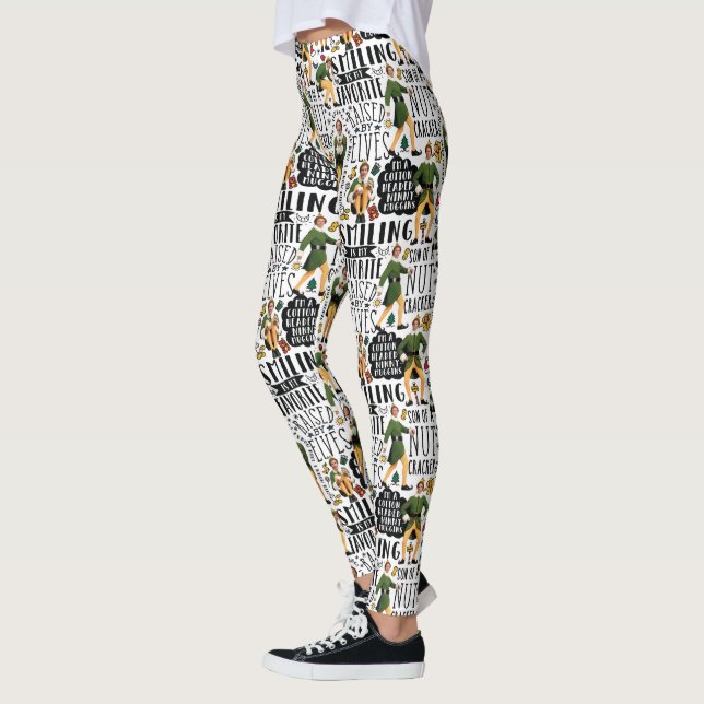 Buddy, Elf-citatet Mönster Leggings (Vänster)