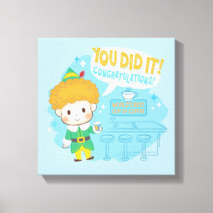 Buddy, Elf du gjorde det! Grattisar! Canvastryck
