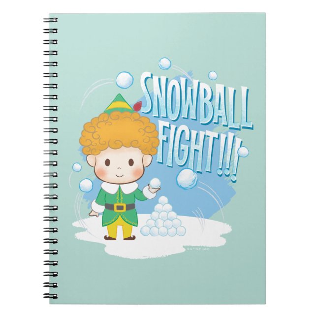 Buddy Elf Snowball-kampen! Anteckningsbok (Framsidan)