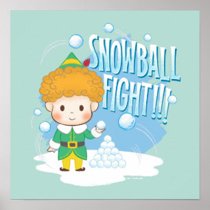 Buddy Elf Snowball-kampen! Poster