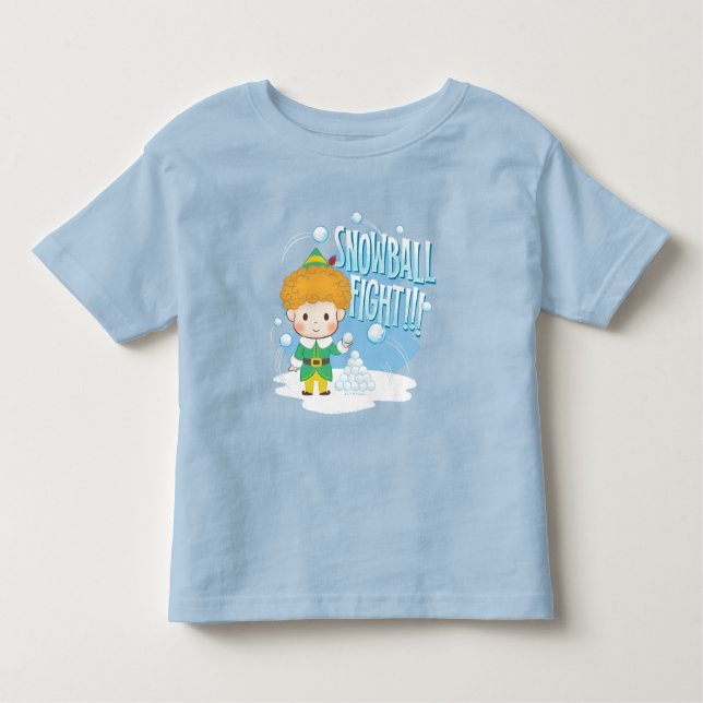 Buddy Elf Snowball-kampen! T Shirt (Framsida)