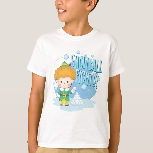 Buddy Elf Snowball-kampen! T Shirt (Framsida)