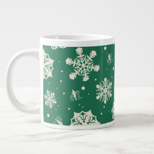 Buddy Elf Snowflake Mönster Jumbo Mugg