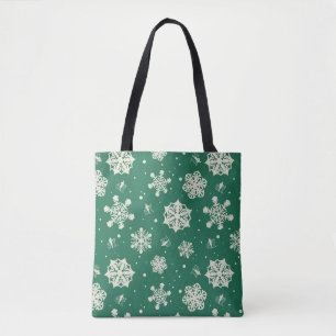 Buddy Elf Snowflake Mönster Tygkasse