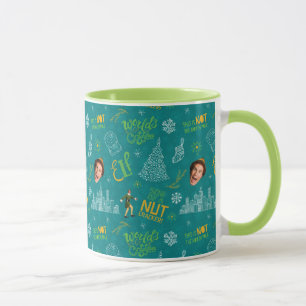 Buddy Elfen Teal Mönsterdesign Mugg