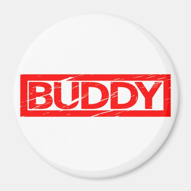 Buddy Frimärke Magnet (Framsidan)