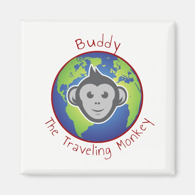 Buddy Logotyp Magnet, Square Magnet (Framsidan)