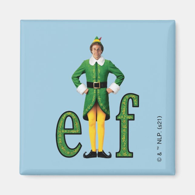 Buddy, Logotypen Elf Movie Magnet (Framsidan)