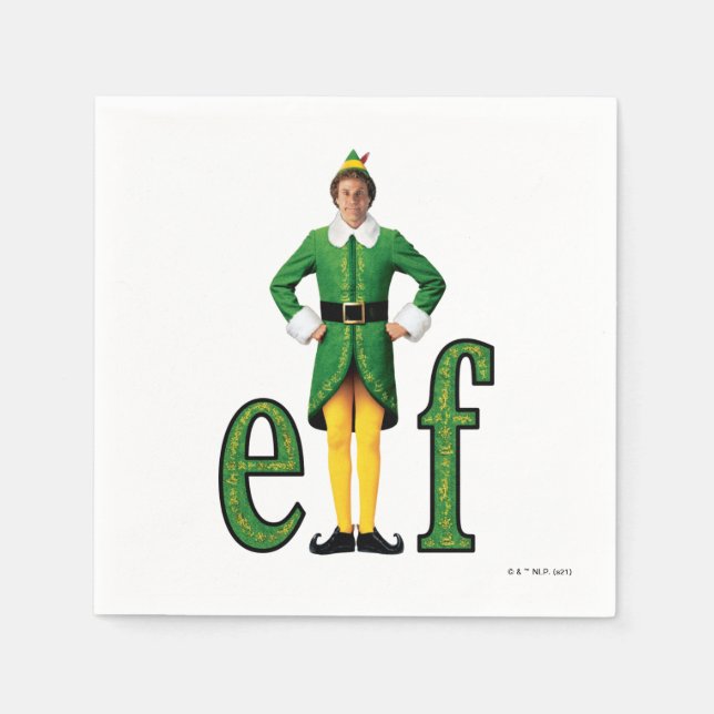 Buddy, Logotypen Elf Movie Pappersservett (Framsidan)