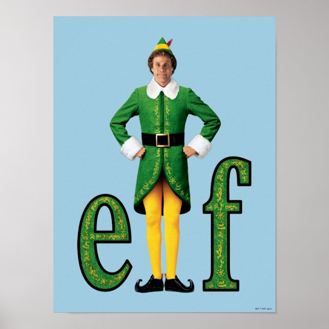 Buddy, Logotypen Elf Movie Poster (Framsidan)