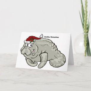 Buddy Manatee Julkort BLANK Helgkort