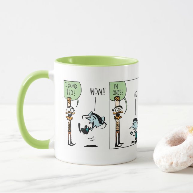 Buddy och Romeo Money mugg (Med munk)