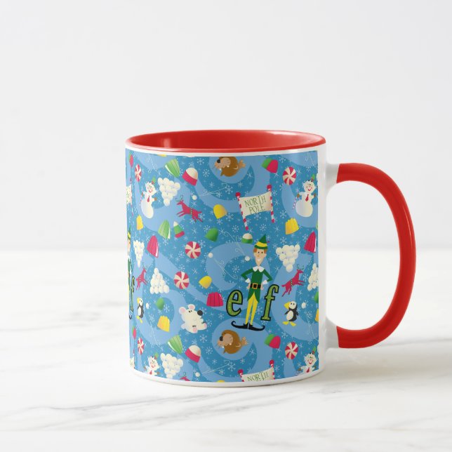 Buddy the Elf Cartoon Pattern Mugg (Höger)
