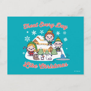 Buddy the Elf Chibi Grafik Vykort
