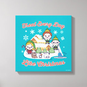 Buddy the Elf Chibi Graphic Canvastryck