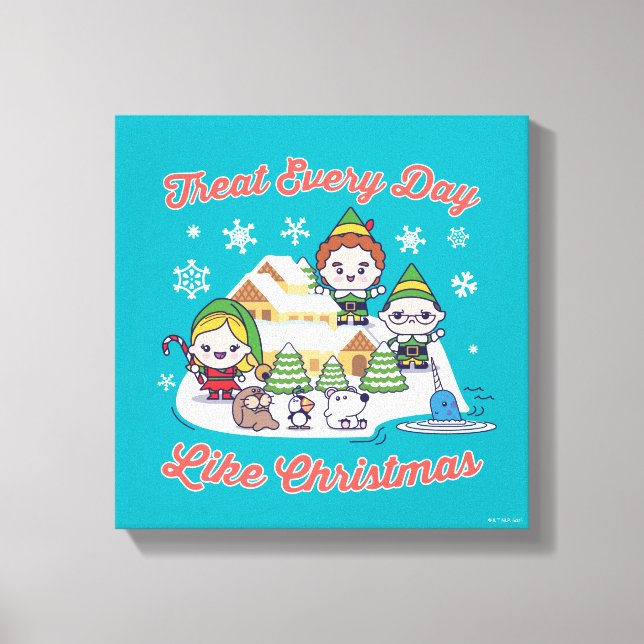 Buddy the Elf Chibi Graphic Canvastryck (Framsida)