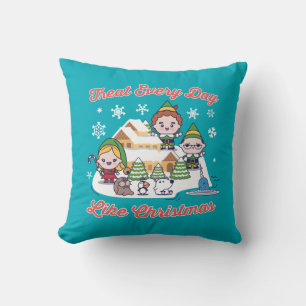 Buddy the Elf Chibi Graphic Kudde