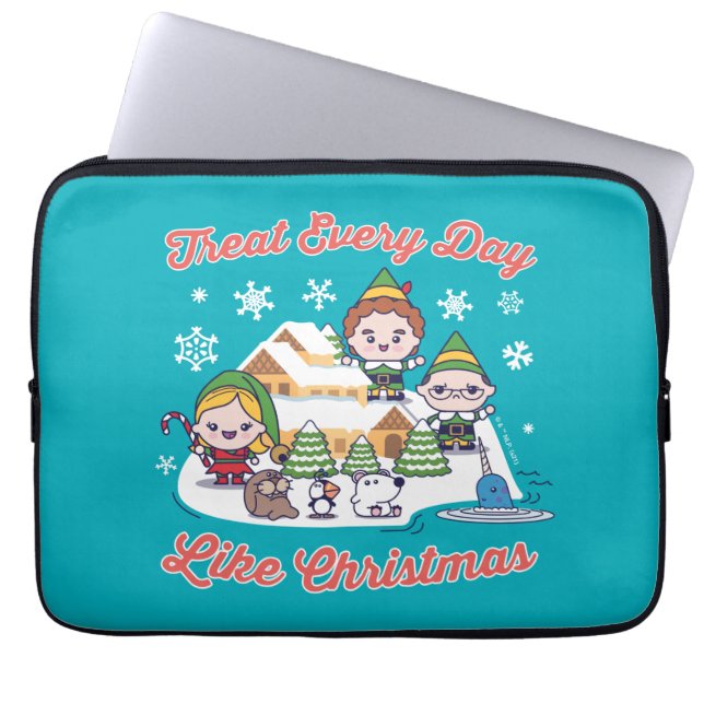 Buddy the Elf Chibi Graphic Laptop Fodral (Framsidan)