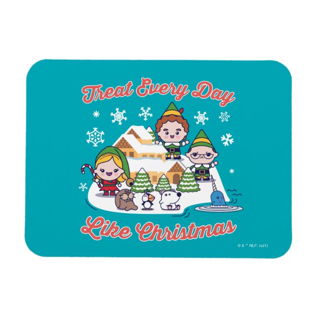 Buddy the Elf Chibi Graphic Magnet (Horisontell)
