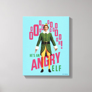 Buddy the Elf Han är Arg Elf Canvastryck