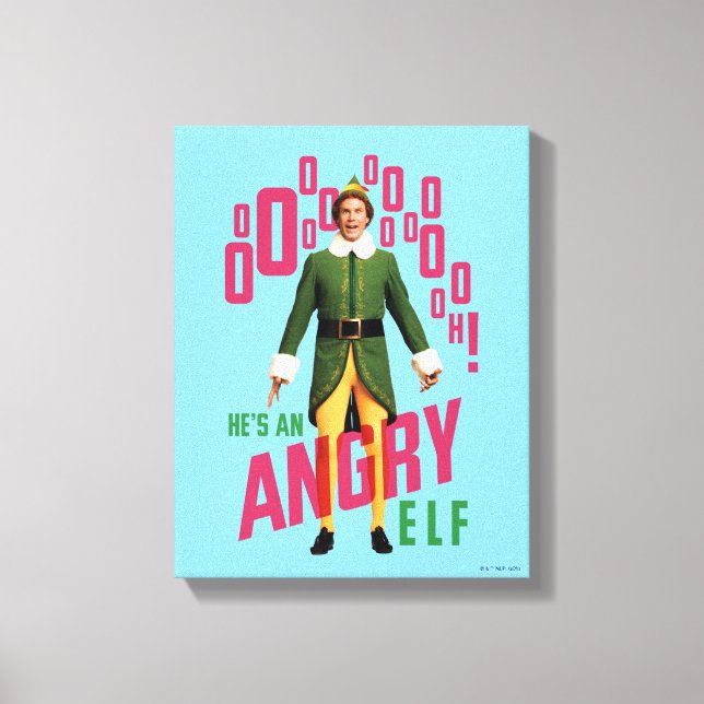 Buddy the Elf | Han är Arg Elf Canvastryck (Framsida)