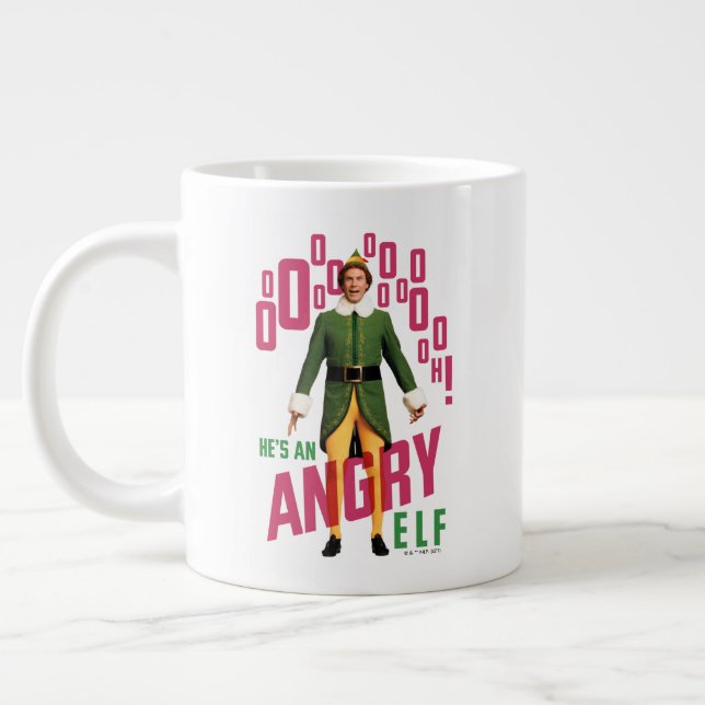 Buddy the Elf | Han är Arg Elf Jumbo Mugg (Vänster)