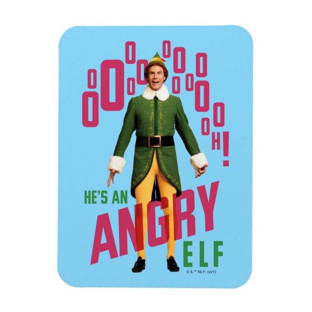 Buddy the Elf | Han är Arg Elf Magnet (Vertikal)